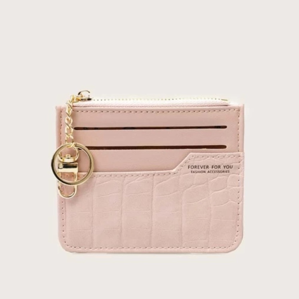 Croc Embossed Purse With Card Holder - Picture 2 of 4